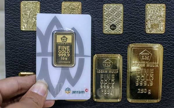 Ilustrasi harga emas 1 gram dan 1 Kg turun di Pekanbaru, Riau (foto/int)